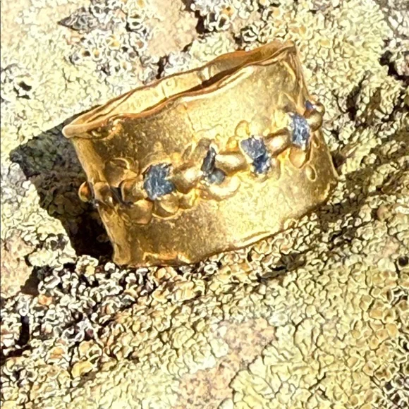 Emilie Shapiro sapphire “Rapids Ring”. New with tags.
